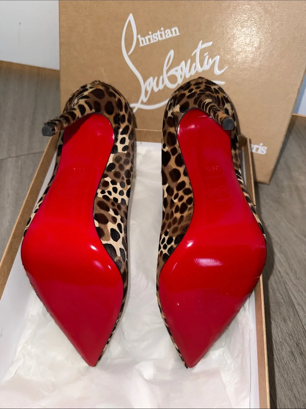 NEW Christian Louboutin Kate 100 Madagascar Pony Hair Pumps - Size 39.5 - Picture 2 of 12